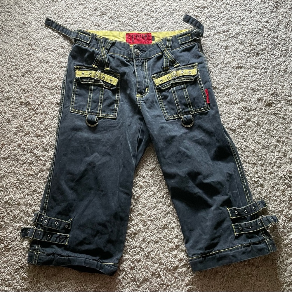 Rare Yellow Buckle Tripp NYC Capris